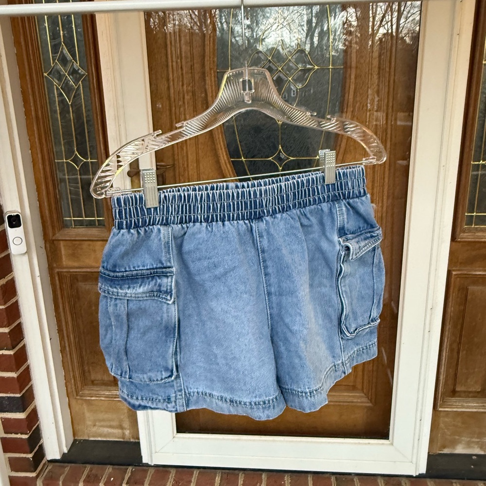 Forever 21 Light Blue Cargo Shorts